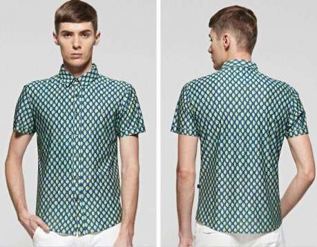 Men′s High Quality Mercerized Cotton Printing Shirt