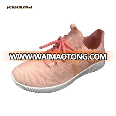 Cheap price simple design women lace up casual shoes