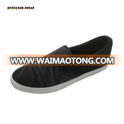 plain comfort flat slip on canvas shoes