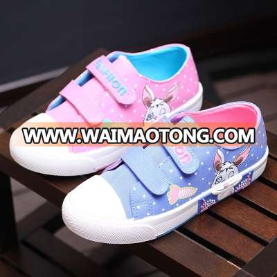 New arrival cute rabbit canvas kids children shoes