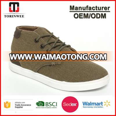 High-top washed canvas casual skate kids shoes for boys