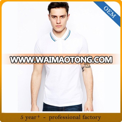 Wholesale Men′s Cotton White Polo Shirt